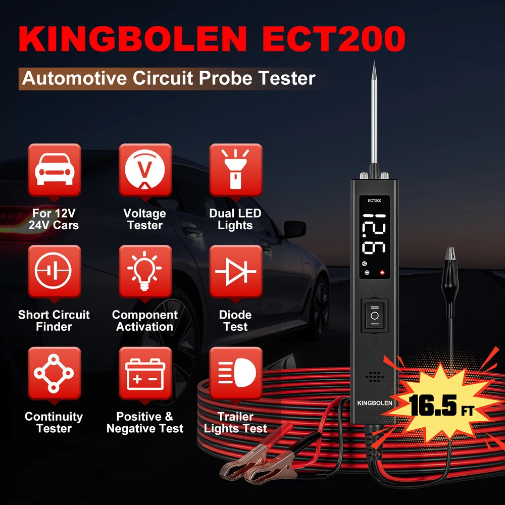Launch ECT200 Circuit Tester 12-24V – Professionele Auto Elektrische Tester