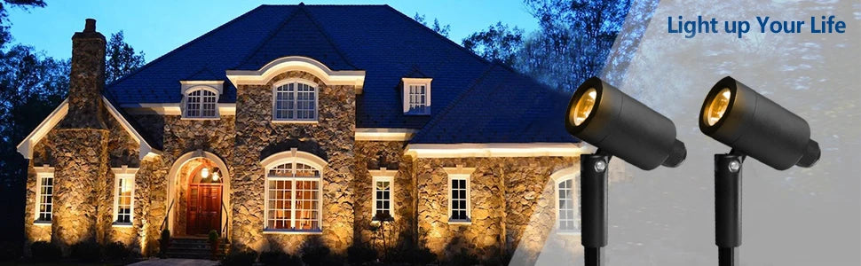 💡 Projecteur de jardin encastrable LED QACA IP67 – Lampe paysagère en aluminium 12 W (blanc chaud / blanc)