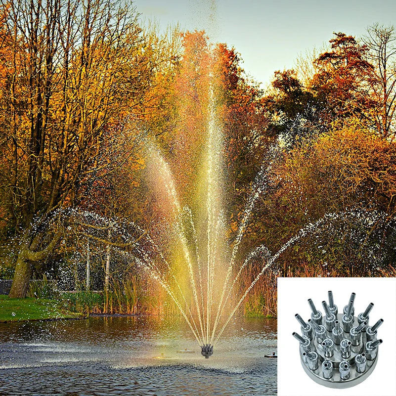 SS304 Roterende Muzikale Fontein Nozzle – 2.3m Waterstraal – Model YSNW2225