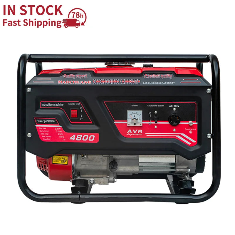 Xinbate 5KW Benzine Generator – Draagbare 230V Generator met Remote Start