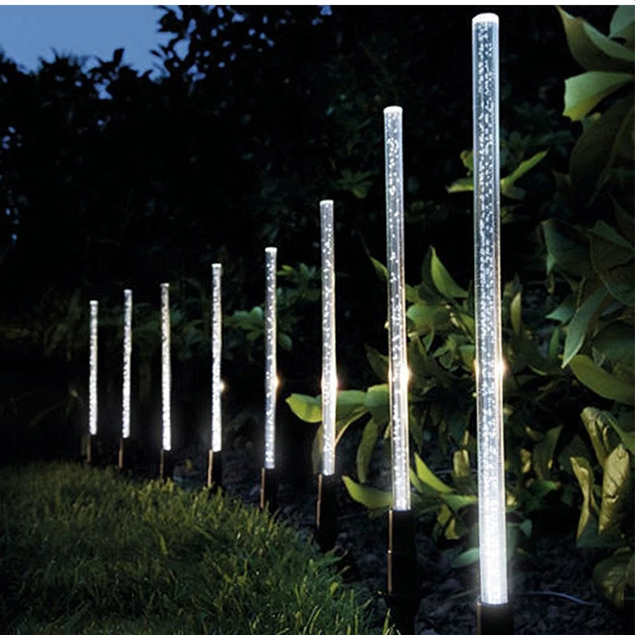 🌟 AMARYLLIS Éclairage solaire pour allée de jardin – Tubes lumineux solaires décoratifs IP65