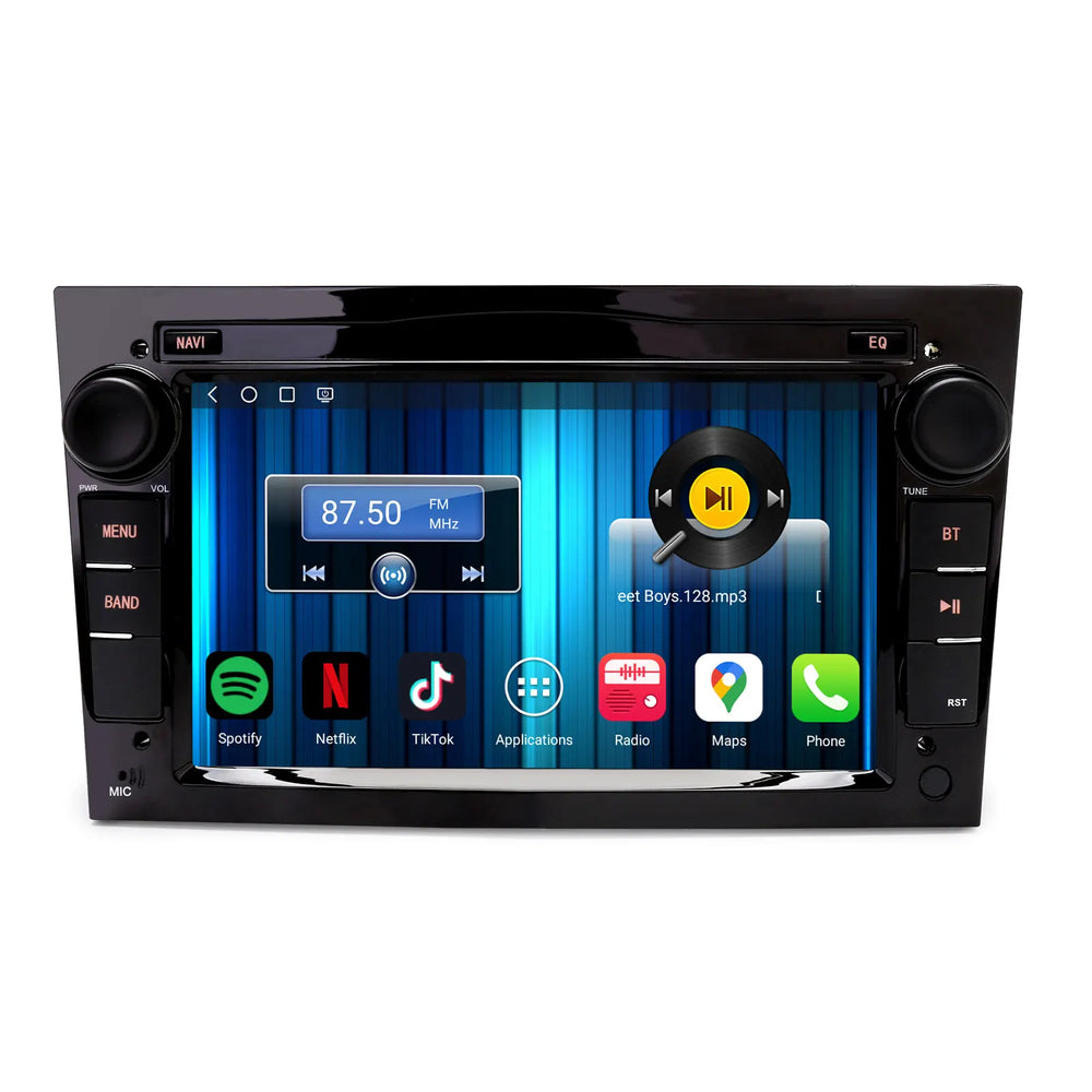 Erisin ES6660PB Android 14 Autoradio – 2DIN GPS-Navigation mit kabellosem CarPlay & Android Auto für Opel