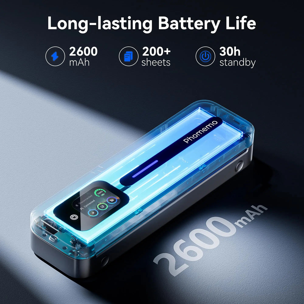 Imprimante portable Phomemo M832D A4 – Imprimante thermique sans fil et sans encre