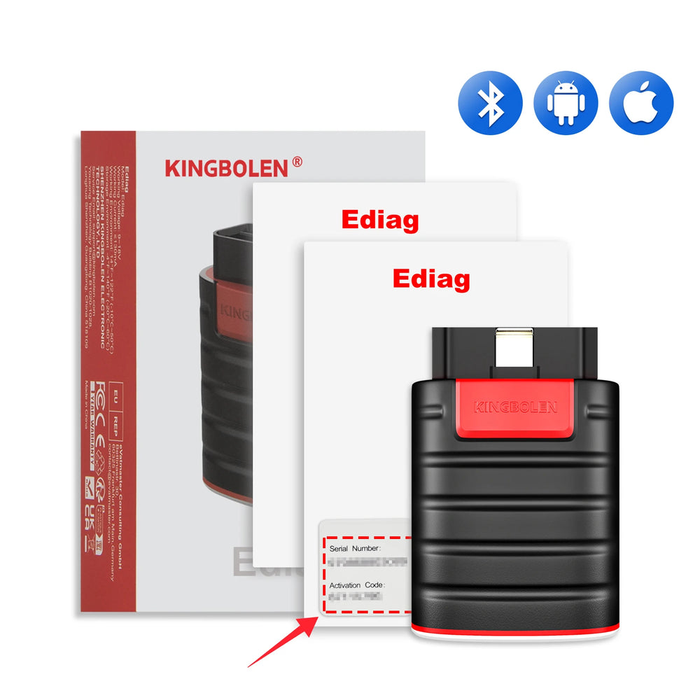 Kingbolen Ediag OBD2 Diagnoseapparaat – Professionele Code Reader (Android)