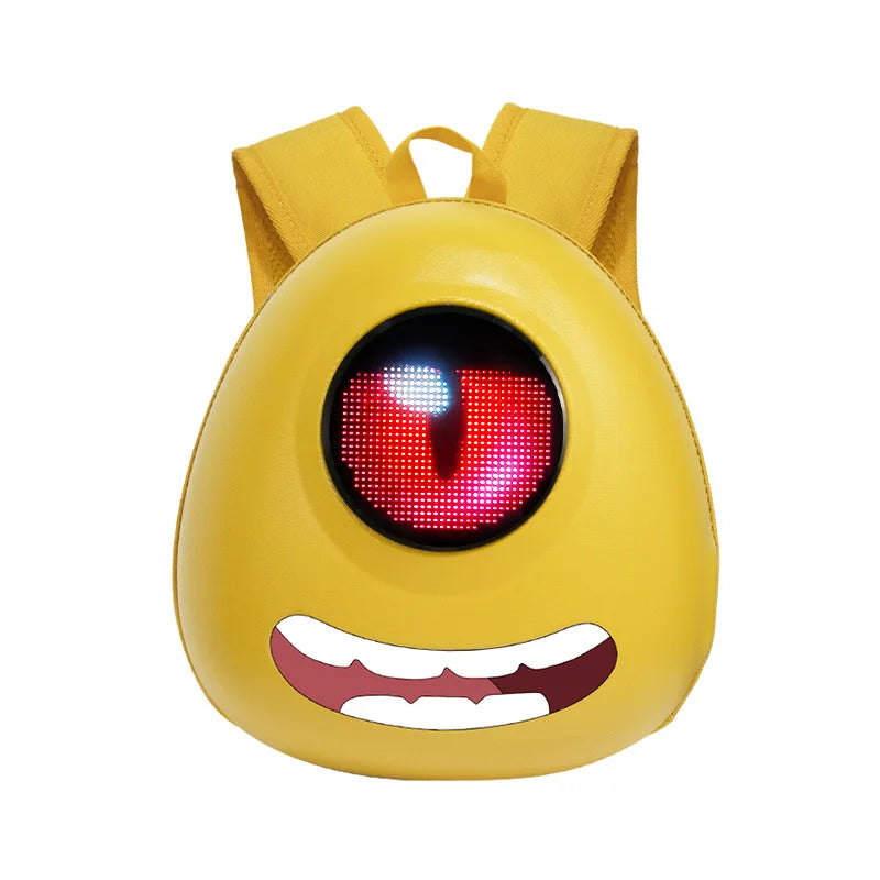 Sac à dos scolaire intelligent Teejoin à LED – Écran à pixels dynamiques personnalisable 64x64 – Bluetooth RGB