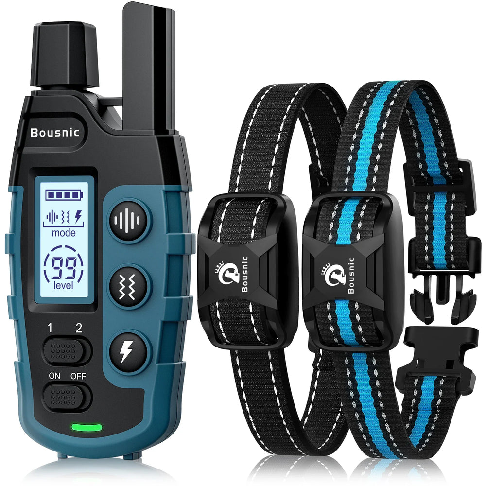 Bousnic Hunde-Trainingshalsband 1000m – Wasserdichtes Anti-Bell-Halsband mit Ton, Vibration & sicherer Korrektur