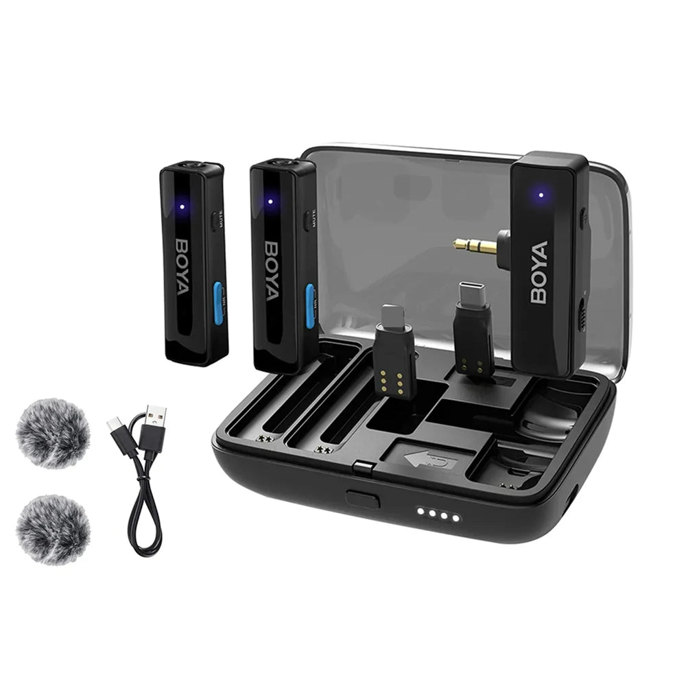 Draadloze Lavalier Microfoon voor Smartphone, Camera en Computer – Clip On Microfoon