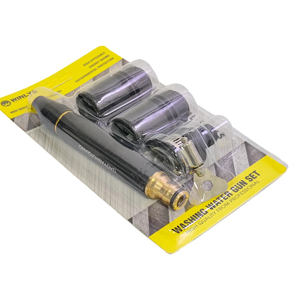 Alloy & ABS Tuinslang Foam Sprayer – Black Diamond Water Gun – Auto & Tuin Reiniging – 1/4” Aansluiting