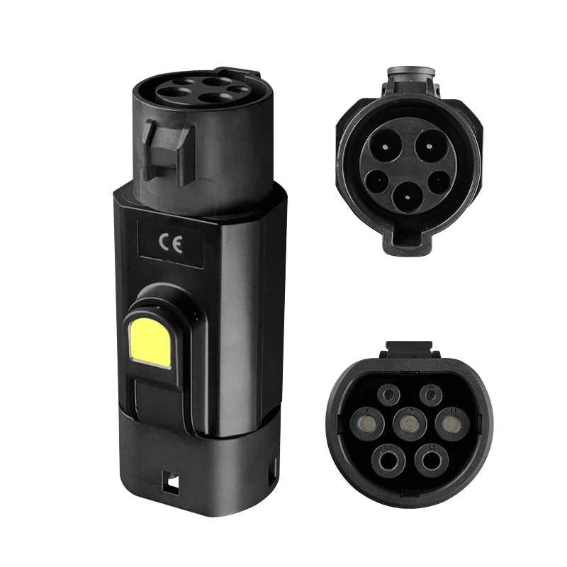 Type 1 naar Type 2 EV Adapter – 32A / 7kW – J1772 naar Type 2 – AC 220-250V