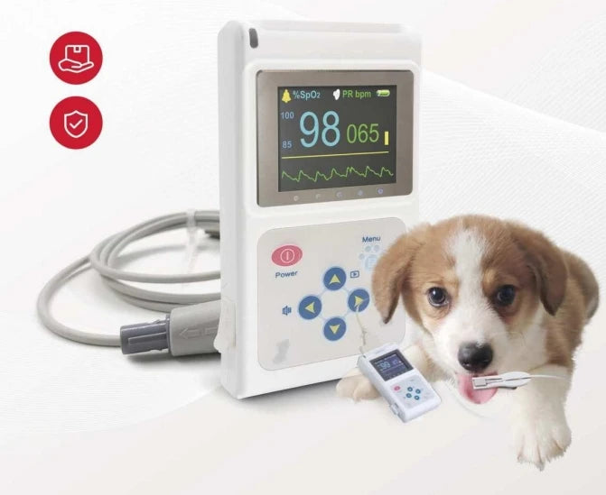 VahnLing Veterinär-Pulsoximeter für Haustiere – Handliches Sauerstoffmessgerät für Hunde und Katzen