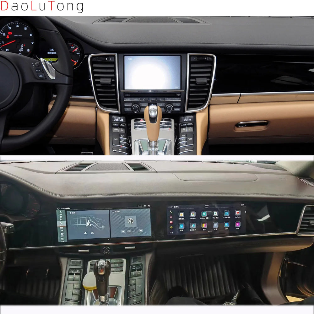 Porsche Panamera 970 Double 12.3” Android 13 Navigation – CarPlay & Système Multimédia (2010–2016)