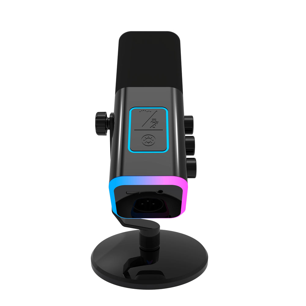 Microphone professionnel ONELEADER AM8 – Microphone gaming USB et XLR avec éclairage RGB