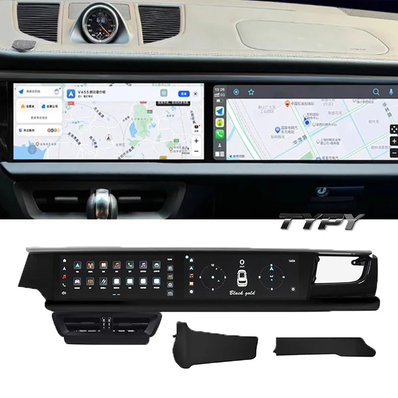 24.6 Inch Dual Screen Navigatie & Entertainment Systeem – Porsche Macan / Cayenne / Panamera