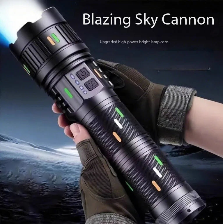 Jingpeng Super Heldere Oplaadbare Zaklamp β 400β500m Bereik β Zoomfunctie β Nood & Camping