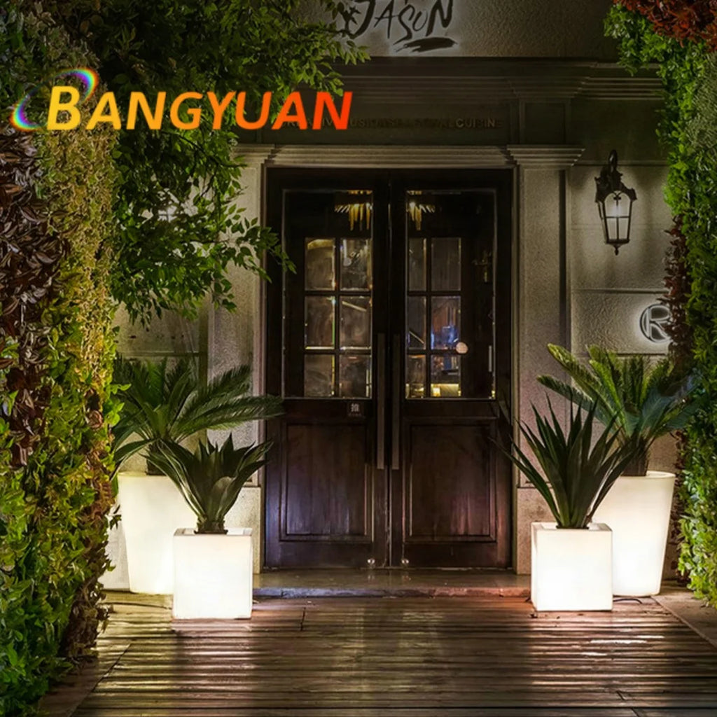 ๐ XMSJ LED Lichtgevende Bloempot โ RGB Waterproof Design (Oplaadbaar)