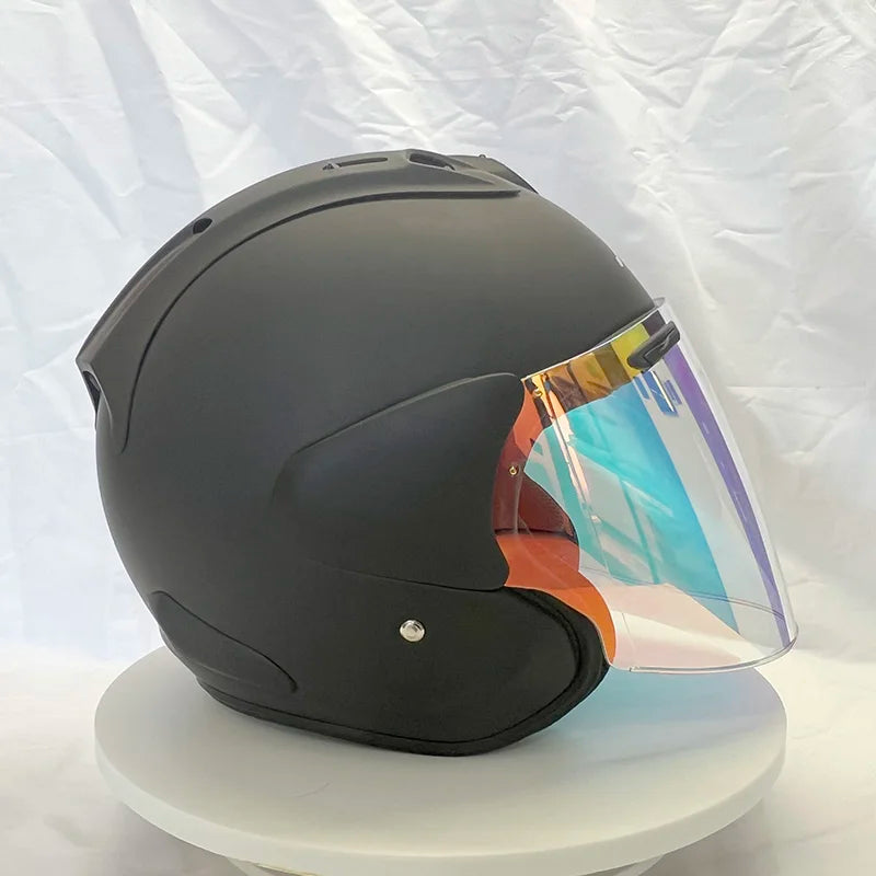 🏍️ Casque Moto Jet 3/4 – Casque Rétro Cruiser & Harley Homologué DOT/ECE