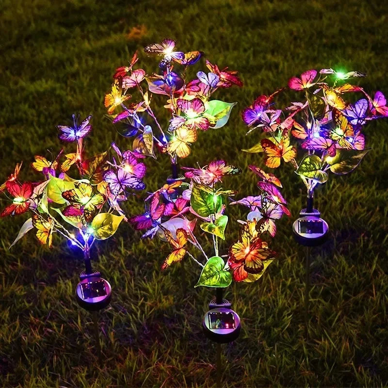 🌸 Lampe de jardin solaire LED STUXMOS en forme de fleur – Éclairage d'ambiance romantique pour le jardin et les fêtes
