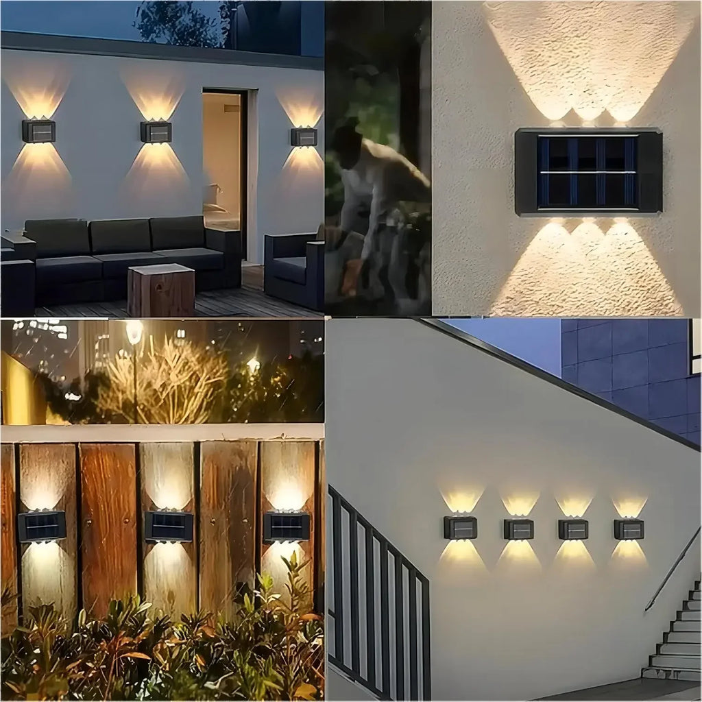 🔆 Lampe murale solaire ZHIYU à éclairage LED étanche (montée et descente)