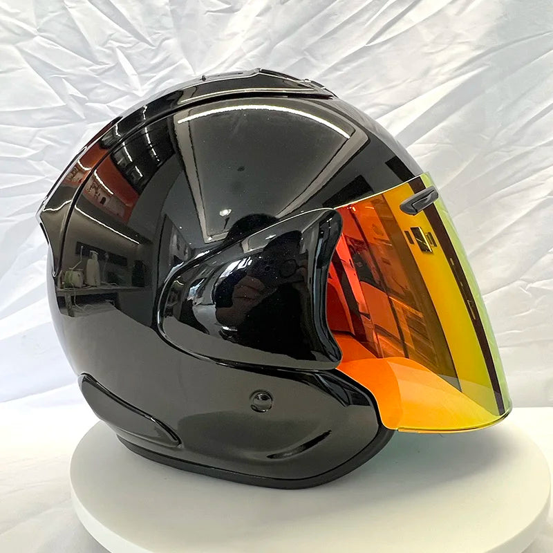 🏍️ Casque Moto Jet 3/4 – Casque Rétro Cruiser & Harley Homologué DOT/ECE