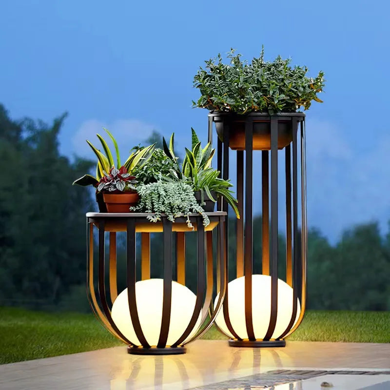 🌿 XMSJ / JYLIGHTING Solar-Pergola-Gartenleuchte – Moderne LED-Außenleuchte IP65 (Edelstahl/Aluminium)