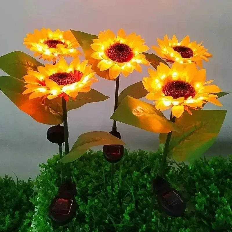 🌸 Lampe de jardin solaire LED STUXMOS en forme de fleur – Éclairage d'ambiance romantique pour le jardin et les fêtes