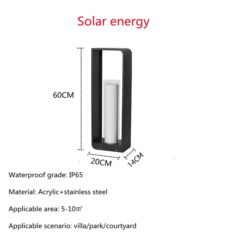 🌿 Lampe de jardin LED IISINUO – Lampe de pelouse paysagère en acier inoxydable IP65 (85-265V)