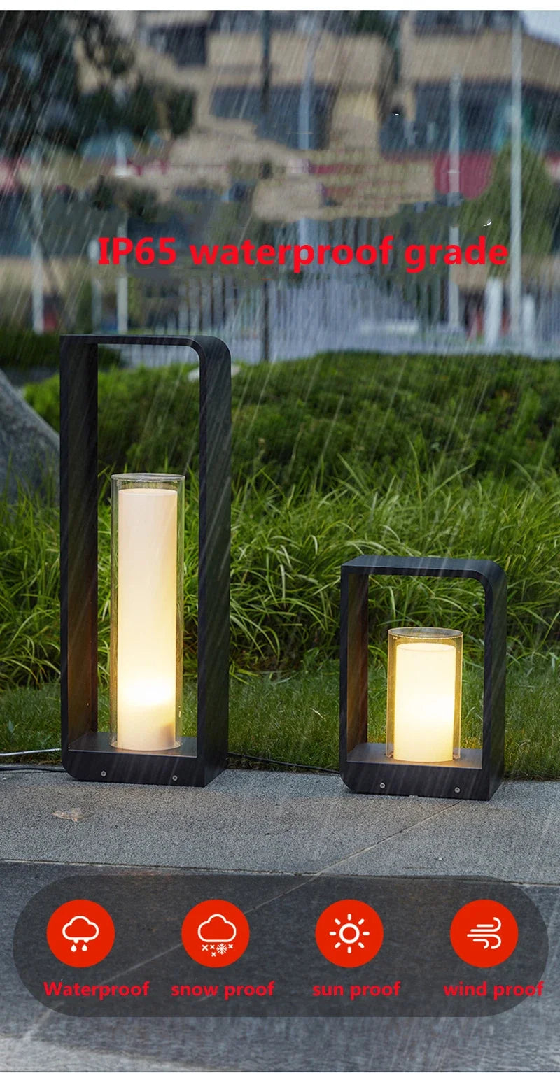 🌿 Lampe de jardin LED IISINUO – Lampe de pelouse paysagère en acier inoxydable IP65 (85-265V)