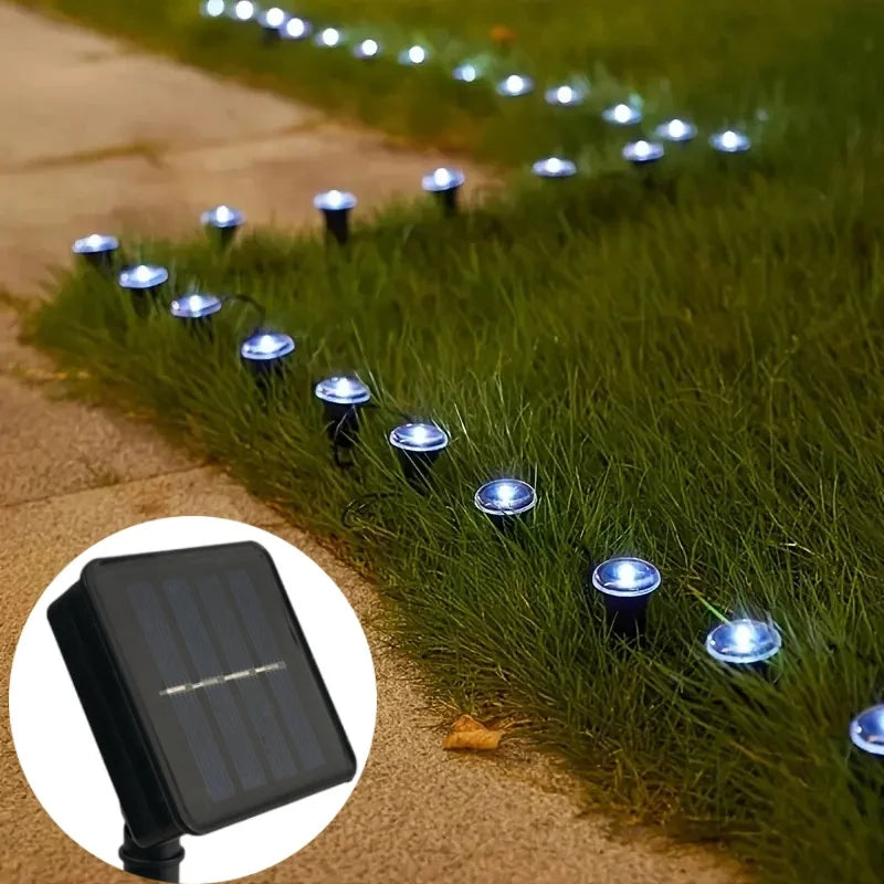 🌞 Solarbetriebene LED-Gartenwegleuchte – IP68 wasserdichte Solarbeleuchtung mit Touch-Steuerung