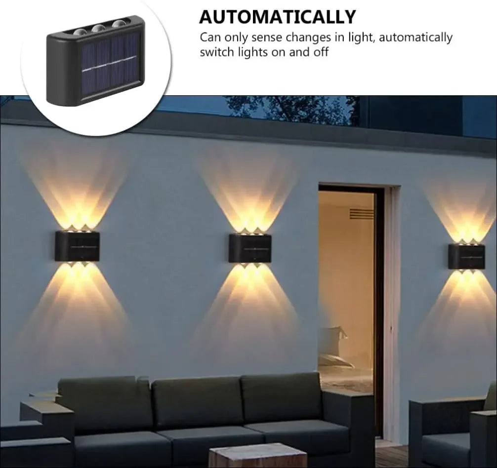 🔆 Lampe murale solaire ZHIYU à éclairage LED étanche (montée et descente)