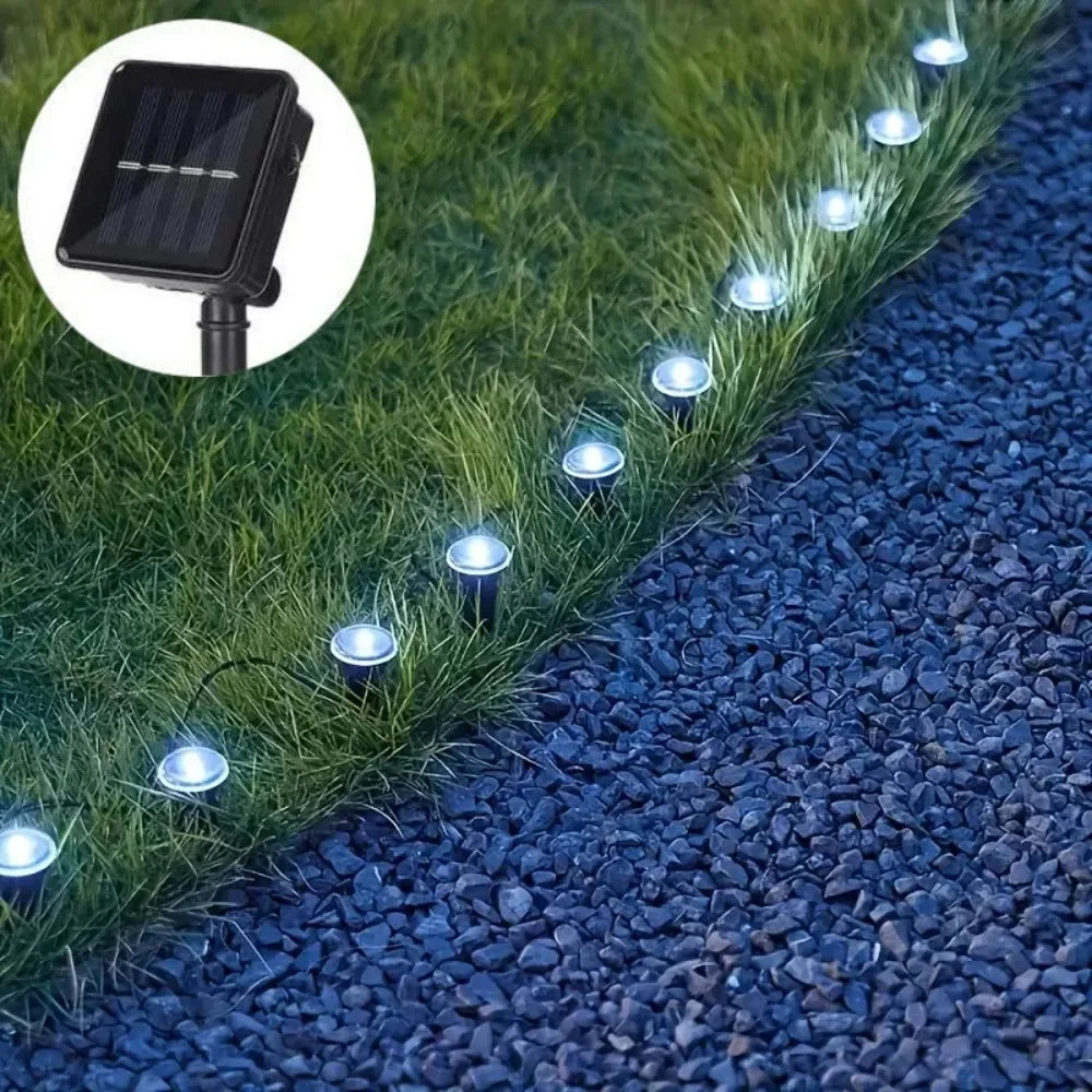 🌞 Solarbetriebene LED-Gartenwegleuchte – IP68 wasserdichte Solarbeleuchtung mit Touch-Steuerung