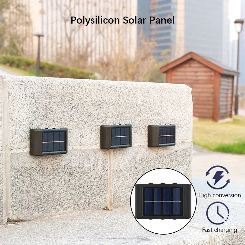 🔆 Lampe murale solaire ZHIYU à éclairage LED étanche (montée et descente)