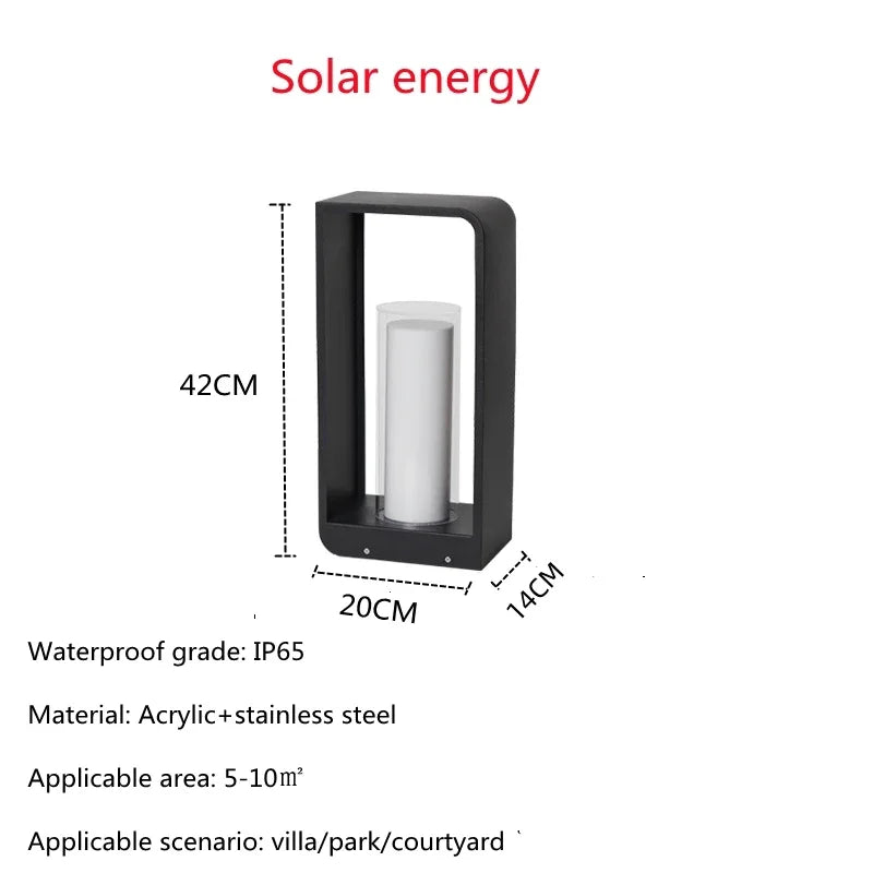 🌿 Lampe de jardin LED IISINUO – Lampe de pelouse paysagère en acier inoxydable IP65 (85-265V)