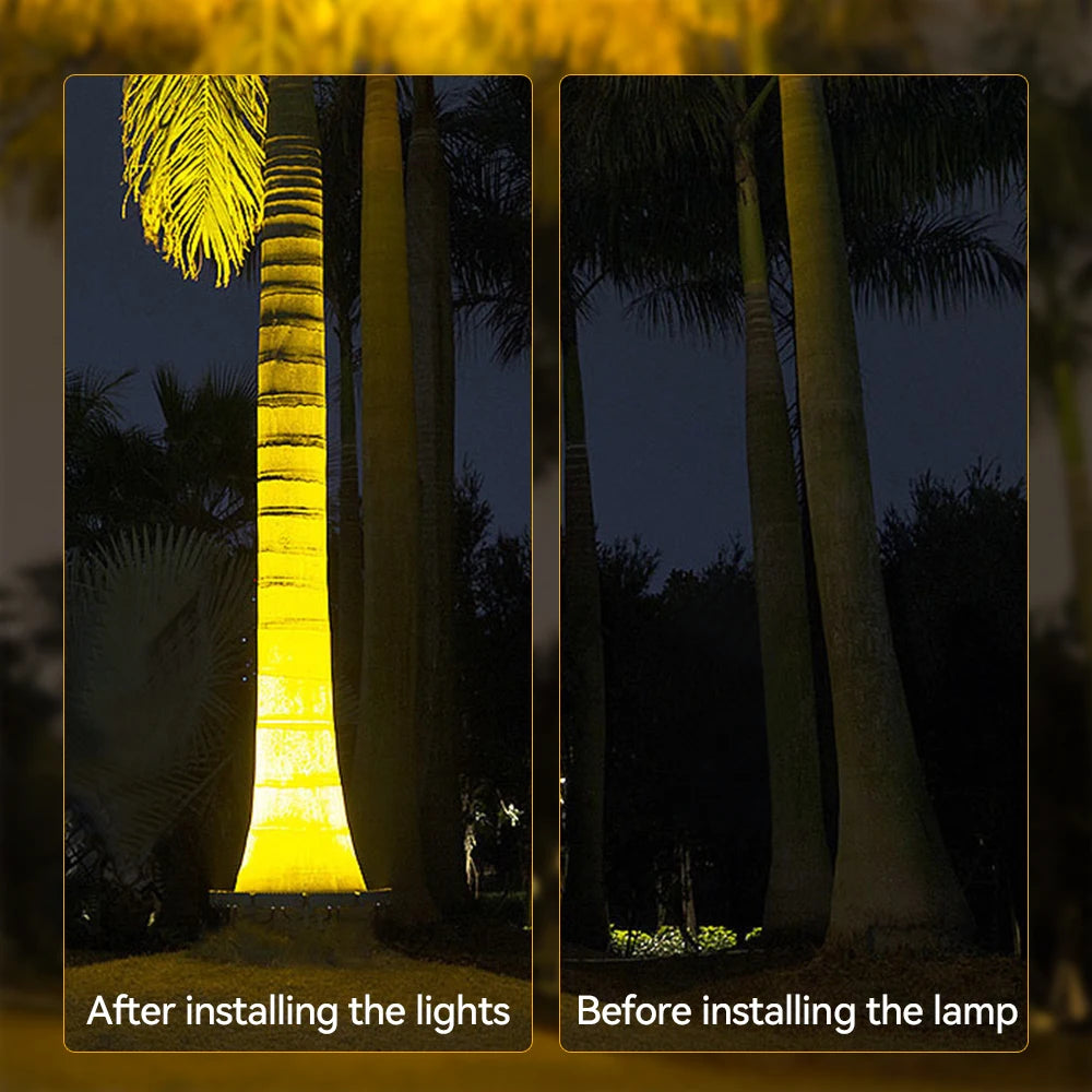 🌳 Lampe solaire LED pour arbre – Lampe pour arbre étanche IP65 (Design moderne)