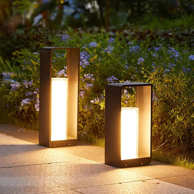🌿 Lampe de jardin LED IISINUO – Lampe de pelouse paysagère en acier inoxydable IP65 (85-265V)
