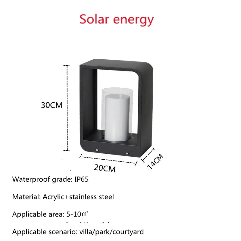 🌿 Lampe de jardin LED IISINUO – Lampe de pelouse paysagère en acier inoxydable IP65 (85-265V)