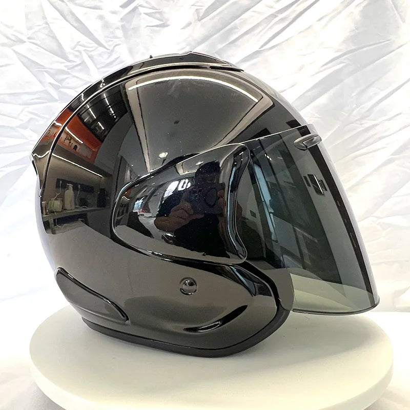 🏍️ Casque Moto Jet 3/4 – Casque Rétro Cruiser & Harley Homologué DOT/ECE