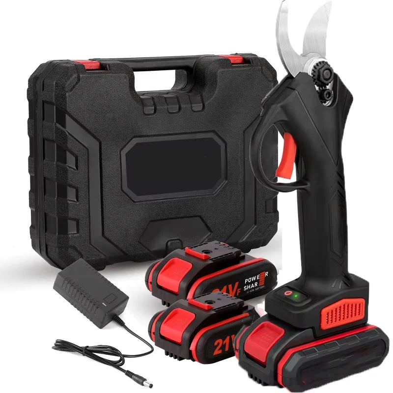 TKKEACE 1200W Cordless Electric Pruner – 21V Accu Snoeischaar met Brushless Motor (25mm)