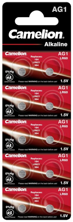 Camelion Alkaline Knoopcel Batterij AG1 LR621 1,5V