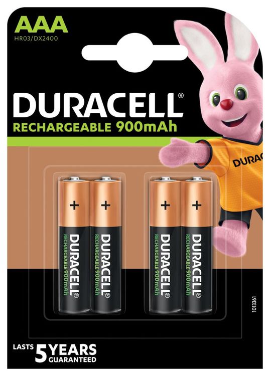Piles rechargeables Duracell AAA 900 mAh