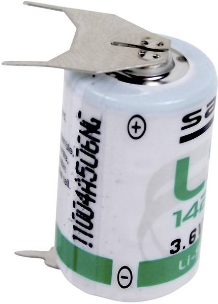 Saft LS 14250 3PF 1/2 AA U-broches à souder Lithium 3,6 V 1200 mAh