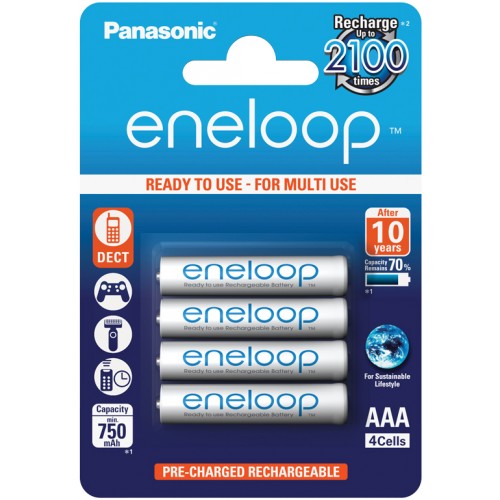 Batterie Panasonic Eneloop AAA 750 mAh BL4