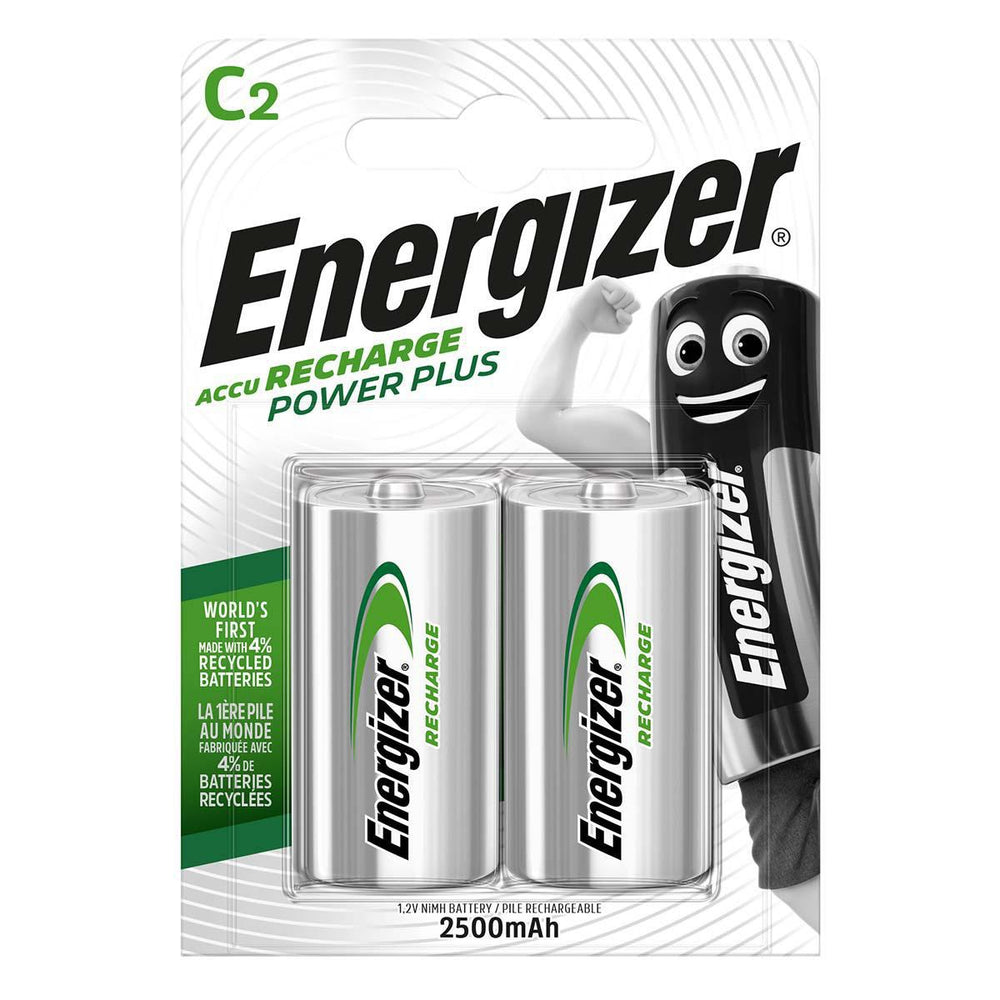 Oplaadbare Energizer R14 C Ni-MH 2500mAh 2x