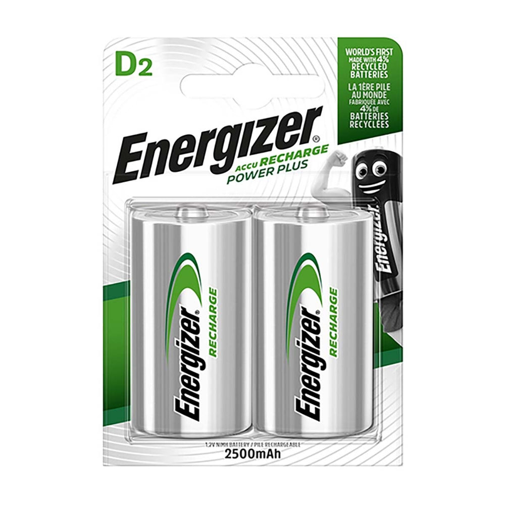 Oplaadbare Energizer R20 D Ni-MH 2500mAh 2x