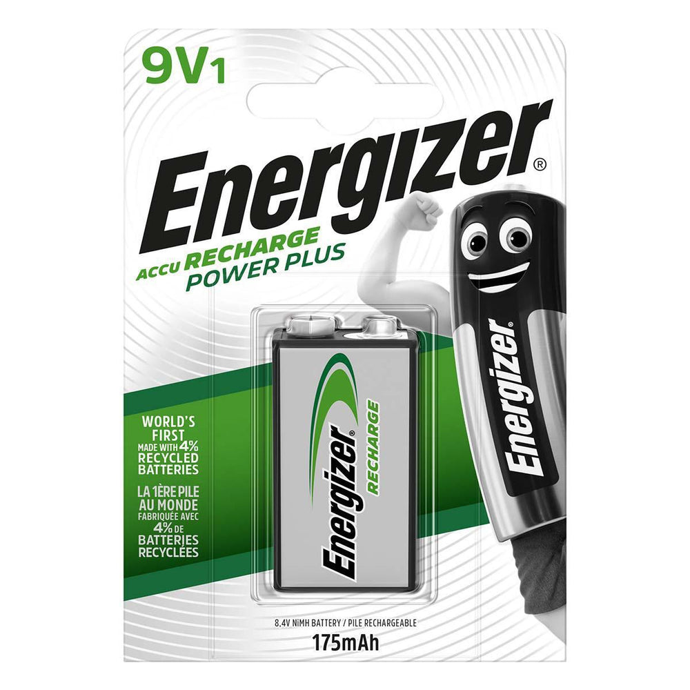 Oplladbare Energizer 6F22 9V Ni-MH 175mAh