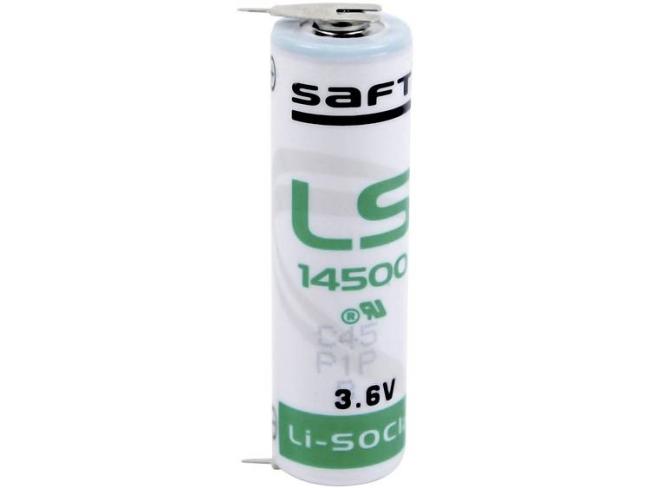 Saft Lithium AA LS14500-2PF 3,6 V 2-Platine