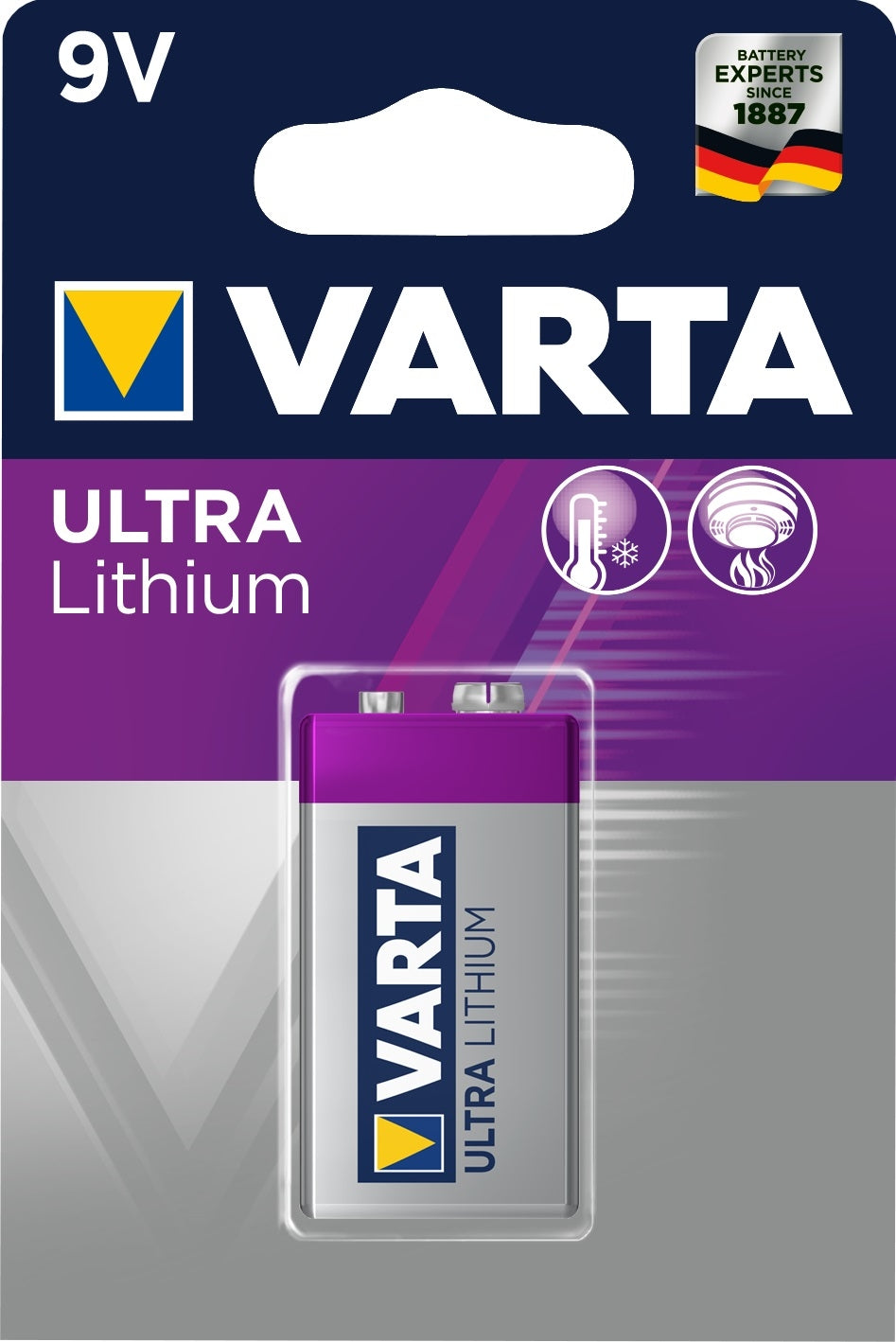Pile au lithium Varta 9 V Ultra