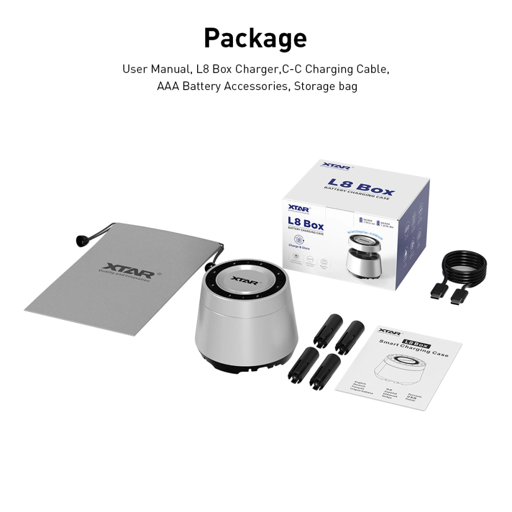 Chargeur de boîte XTAR L8