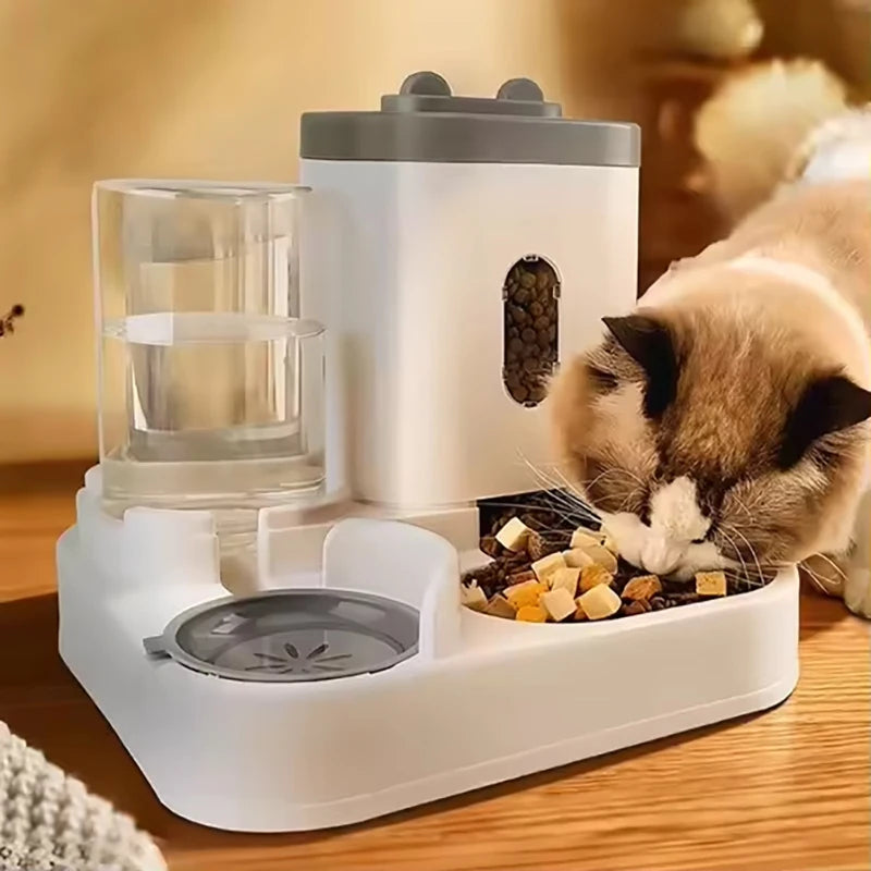 Großer automatischer Futter- und Wasserspender für Hunde und Katzen