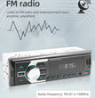 Autoradio MP3 Bluetooth MOPECT 1DIN – FM, USB, TF et AUX avec éclairage 7 couleurs