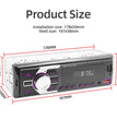 Autoradio MP3 Bluetooth MOPECT 1DIN – FM, USB, TF et AUX avec éclairage 7 couleurs